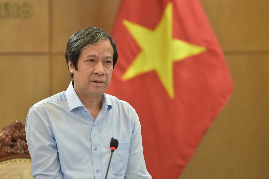 Bộ trưởng Bộ GD&ĐT Nguyễn Kim Sơn phát biểu tại hội nghị.