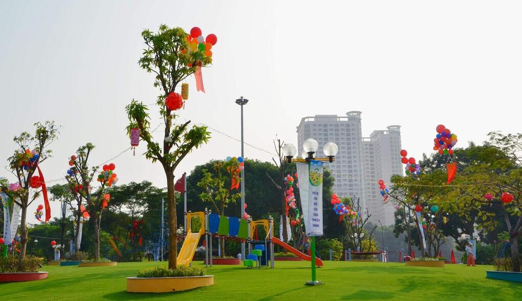 Trường TH Kim Đồng phát động phong trào theo Cv số 75 "Triển khai thi vẽ tranh Công viên xanh trường em"