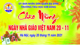 Hoạt động chào mừng kỷ niệm 39 năm ngày Nhà giáo Việt Nam  - Trường Tiểu học Kim Đồng