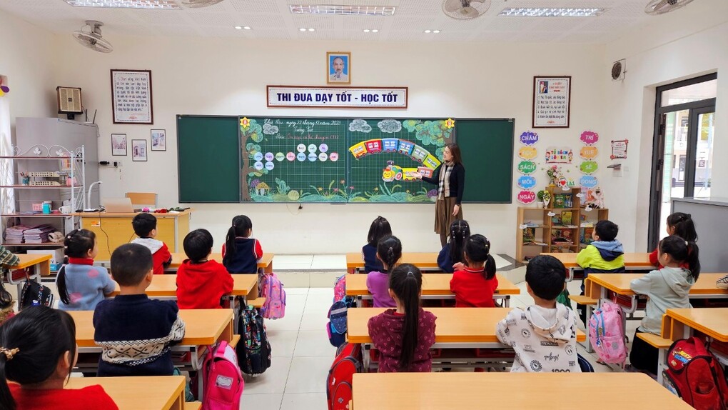 Khối 1 trường Tiểu học Kim Đồng tổ chức thành công  hai tiết thanh tra - chuyên đề tháng 12